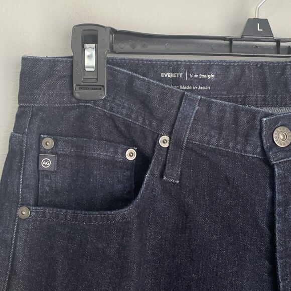 AG Adriano Goldshmied Jeans Mens 31x34 Everett Slim Straight Dark Wash JAPAN - Picture 5 of 14